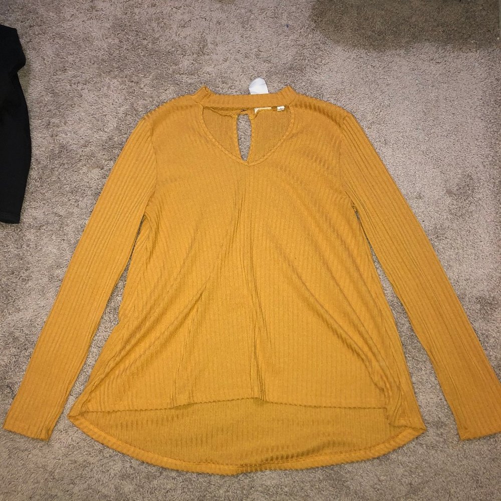 Mustard colored long sleeve